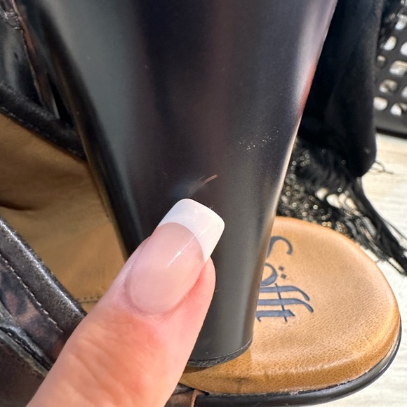 Never worn women’s Sofft choc leopard clog - Picture 14 of 15